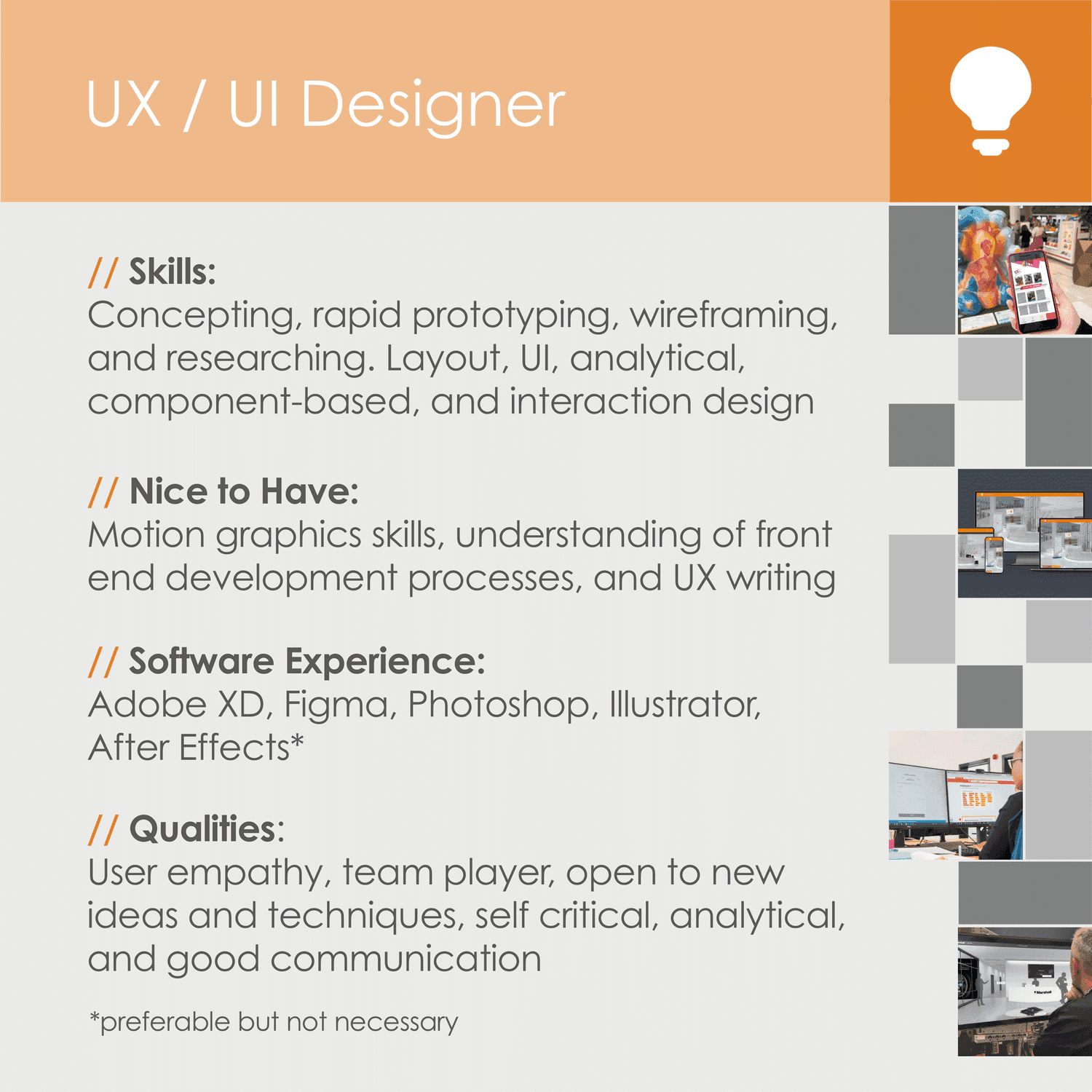 UX / UI Designer