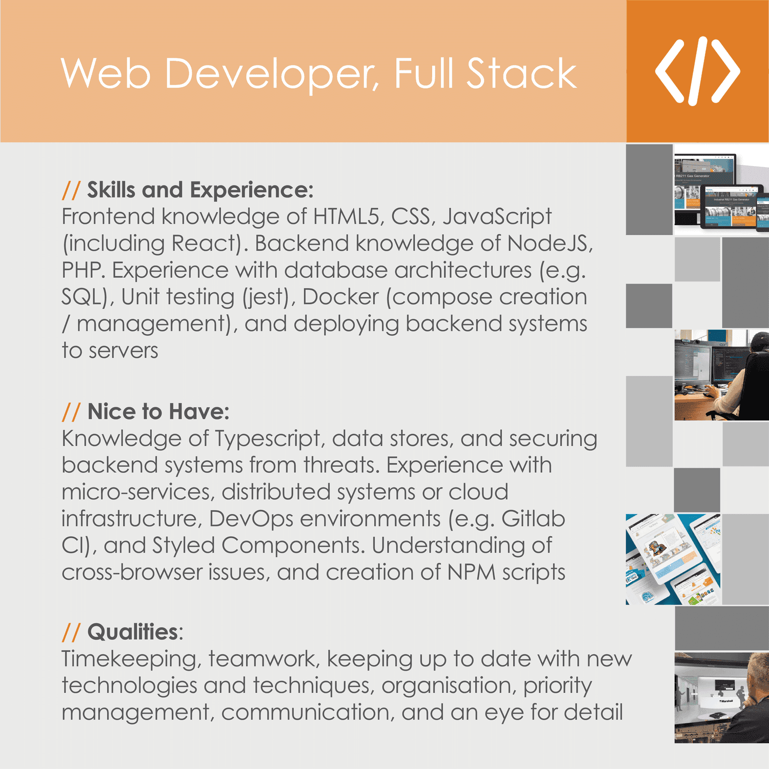 Web Developer (Full Stack)