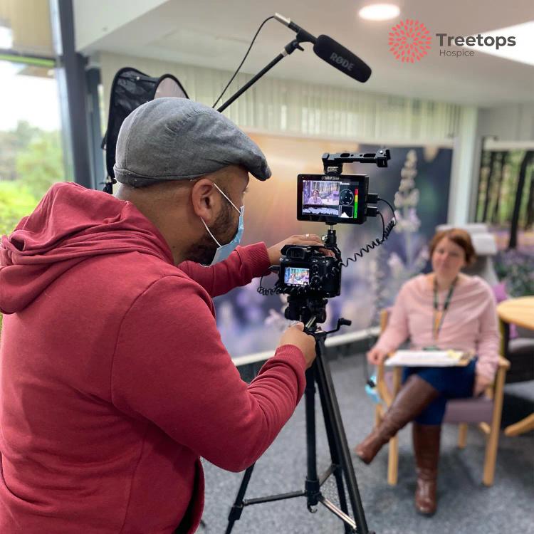 Filming at Treetops for 'Light up a life' 2021