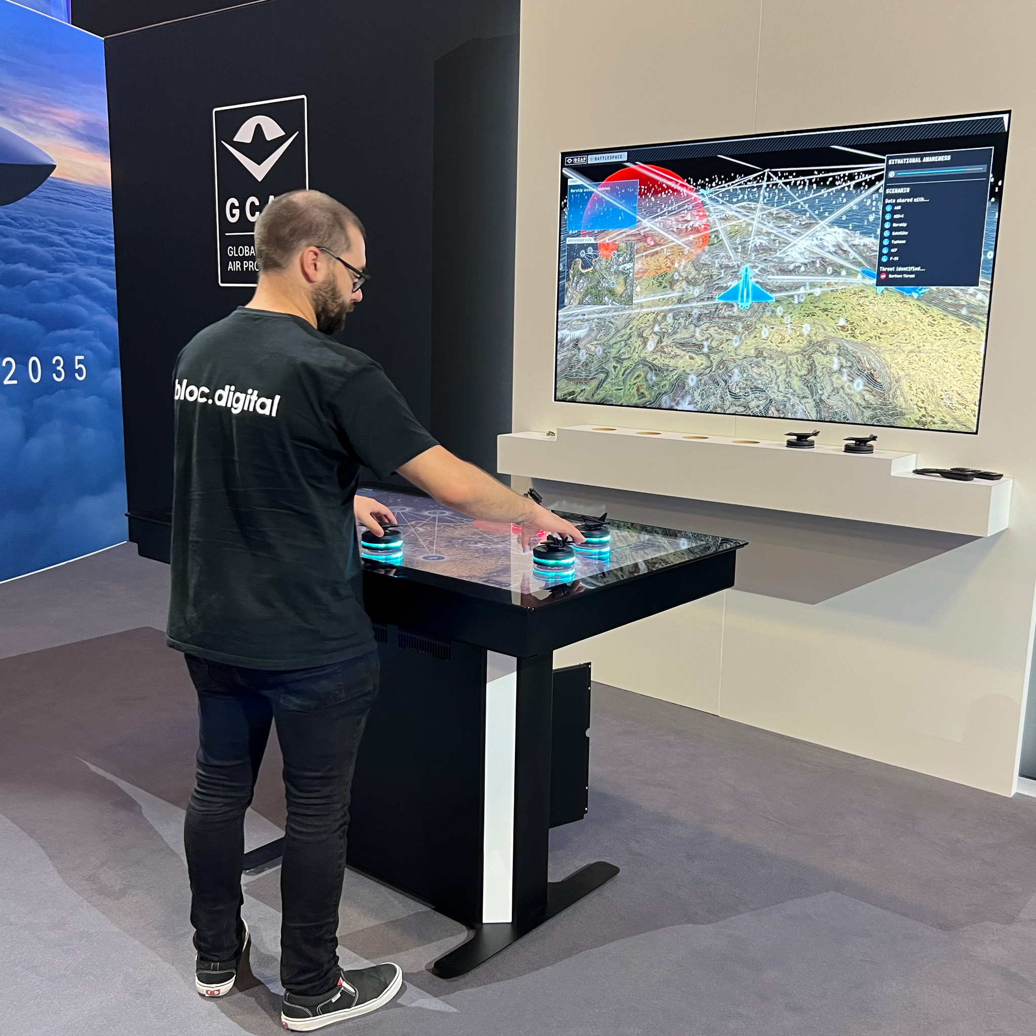 Future Combat Air Touch Table Experience