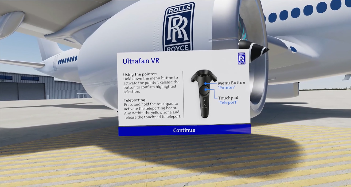 Rolls-Royce Ultrafan VR Training